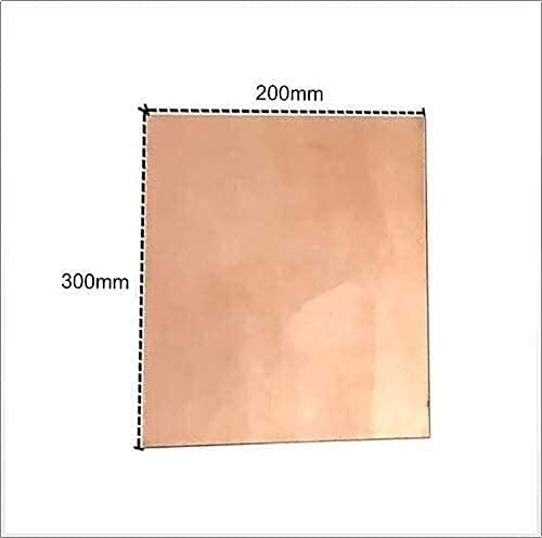 Placa de folha de metal de folha de cobre de folha de cobre de Yiwango, 3 x 200 x 300 mm Cut Cobper