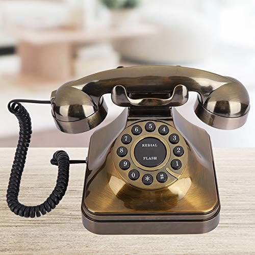 Ciciglow cordas antigas da moda antiga decoração telefônica, sistema de decoração por telefone em casa com fio,