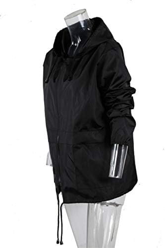 Jaquetas femininas de Andongnywell com bolsos Moda com capuz de manga longa e macia Zip Coat para ao ar