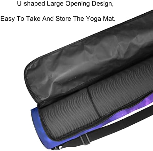Bolsa de transportadora de ioxia roxa de céu estrelado com alça de ombro de ioga bolsa de ginástica bolsa