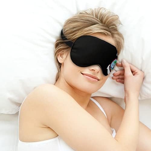 Guam selo com gancho máscara de cegos da noite para dormir capa de olho de olho de olho com gráfico engraçado