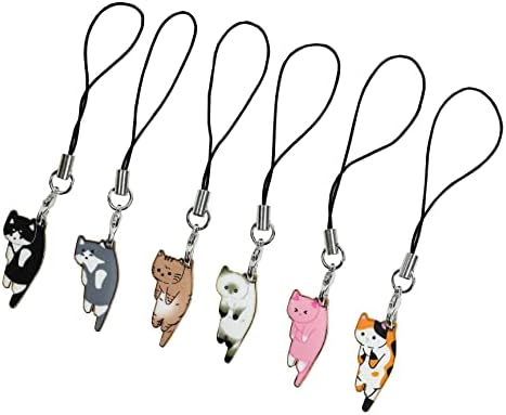 Xiaoatsao Hello Kitty Charms, Charm de celular fofo Anime DIY Decoração Charms de gato para jóias