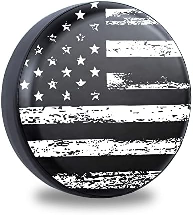 JUSEN BLAT BLANCO Vintage American Bandeira Americana Protetores de capa de capa de pneus à prova