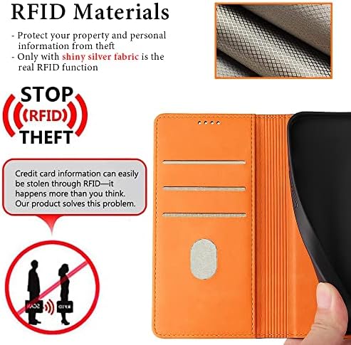 IWEOCO Samsung S22 Caixa Carteira de couro genuíno Flip com RFID anti-roubo bloqueio de bloqueio de bloqueio forte