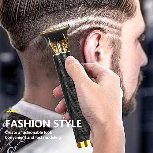 Máquina de corte de cabelo aparador de cabelo para homens barbeiro Clippers Professional USB elétrico