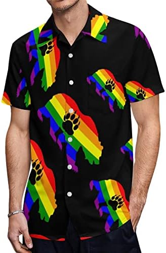 Weedkeycat Gay Bear Pride-bandeira LGBT PAW PAW MENINAS MENIMAS CAMANHAS DE POCKET