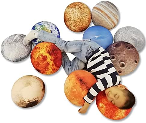 11 peças conjunto espacial Planeta Tampa de travesseiro Solar Universo Universo Planeta Imagem Decorativa