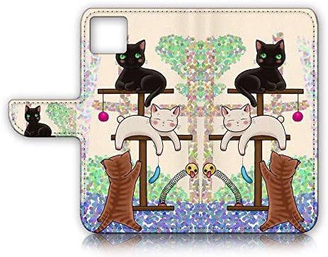 Para iPhone 11 Pro Max, capa de capa de carteira de flip de flip, A1944 Cartoon Cat