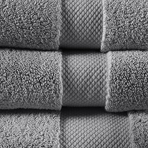 Madison Park Signature Splendor Luxury Cotton Banheiro Conjunto de toalhas - macio e luxuoso 1000 GSM Qualidade