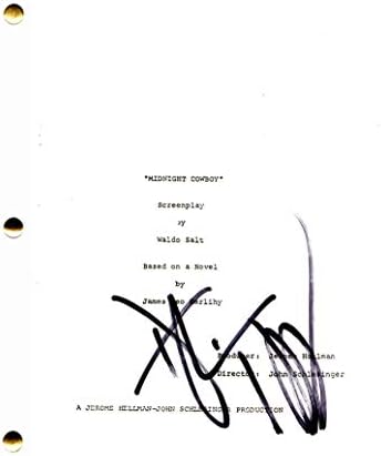 Dustin Hoffman assinou autógrafo - Midnight Cowboy Filme completo Script - Tootsie, o graduado,