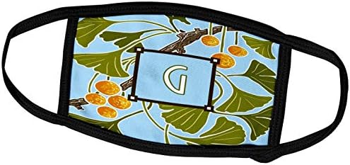 3drose G- American Arts and Crafts Style Ginkgo Monogram Design - Covers de face