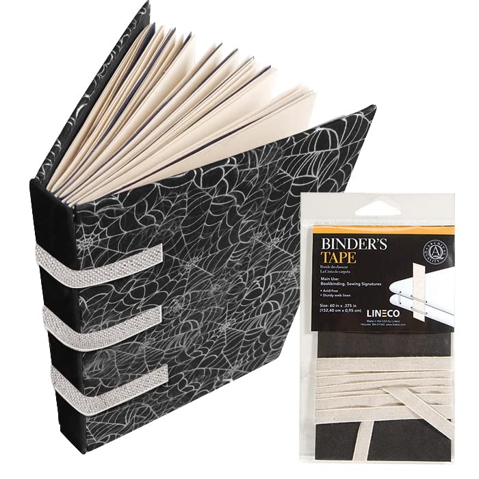 Lineco Livre-Linen Linen Linen Bording Fita, fita de Binder Ideal para encadernação de livros, assinaturas