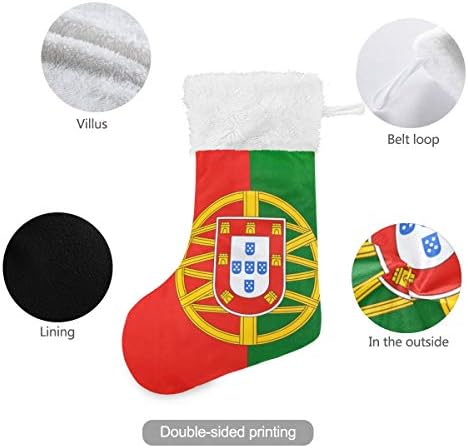 Pimilagu Portugal Bandy Christmas meias 1 pacote 17,7 , meias penduradas para decoração de Natal