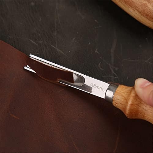 CLGZS 3 tamanho a4mm a6mm a8mm de couro prático borda artesanal chanfro de faca chanfrada faca Diy Cutting