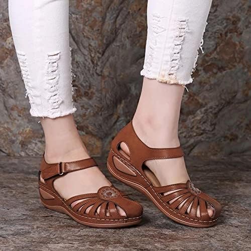 Sandálias AAYOMET para mulheres elegantes, sandálias femininas Sandálias de fivela de fivela tornozelo sandálias