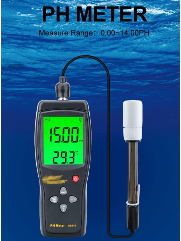 Ghghf digital pH medidor pH medidor de pH testador de pH Smart Sensor 0,00 ~ 14,00PH Medidas medir o medidor de
