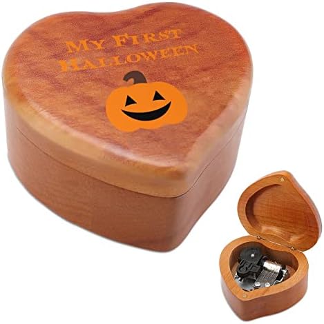 Nudquio meu primeiro halloween heart for forma de madeira caixa
