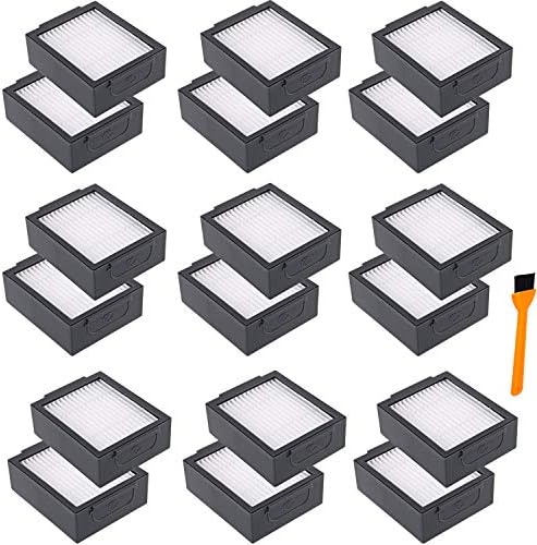 Hongfa Substituição Roomba i7 i7+ i6+ filtros, 18 pacotes peças de reposição para i-robot Roomba i7