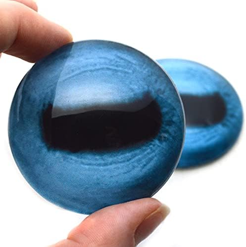 Olhos de vidro animal de cabra azul azul de 6 mm a 40mm de jóias de jóias Art Doll Taxidermy esculturas de