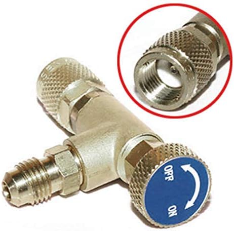 Peças da ferramenta 1pc 1/4 '' -5/16 '' R410A Válvula de controle de fluxo de cobre para refrigerante
