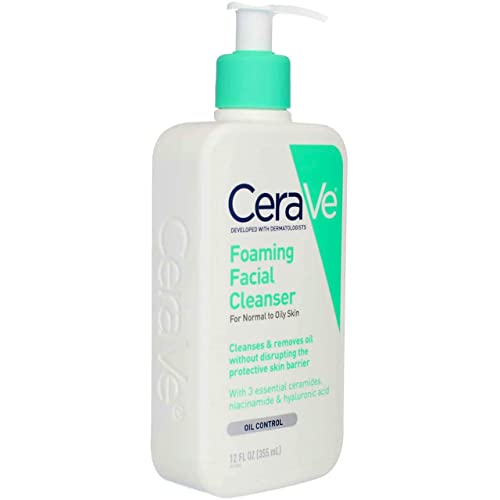 Cleanser facial de espuma Cerave, 12 onças