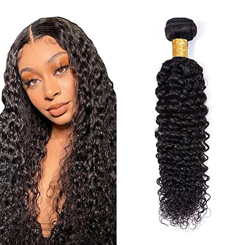 Facos de cabelo humano curly de 8a grau brasileiro não processado Remy Hair tecelão 1 pacote de 1 polegada