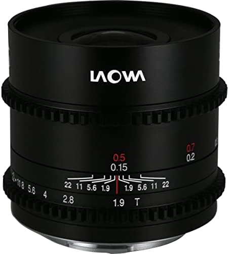 Venus laowa 17mm T1.9 Cine Lens para micro quatro terços