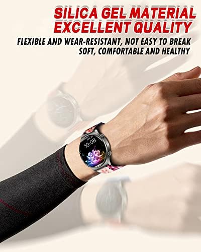 Bandas de silicone duráveis ​​para Samsung Galaxy Watch 4/5 40mm/44mm, pulseira de pulseira de 20 mm para relógio