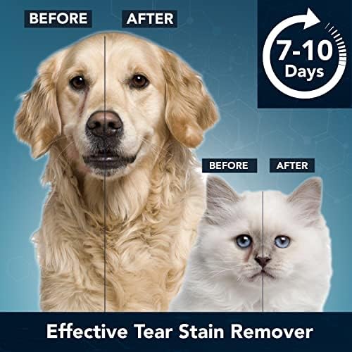 NOVEHA NOVE-WIPETS ™ Higiene ocular lenços de higiene para cães e gatos | Evite manchas lacrimais, dobras faciais