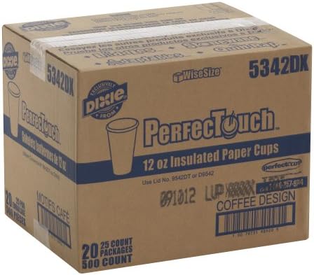 Georgia-Pacífico Perfect 5342dx Wisesize Coffee Sonhos de papel isolado Copo, capacidade de 12 onças