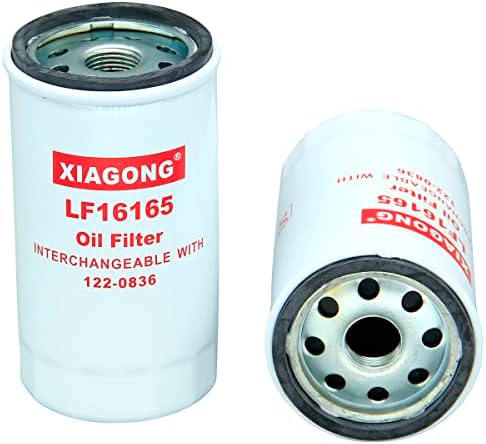 2PCS LF16165 122-0836 Substituição do filtro de óleo para RV QG 5500/7000 Série HGJAA ​​HGJAB HGJAC
