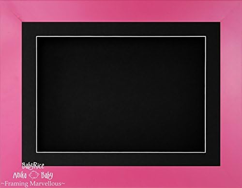 Babyrice 11.5x8.5 Acabamento rosa 3d Frame / 1 orifício Montagem preta