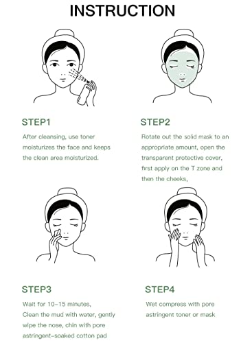 Máscara facial Cuidado com a pele da pele: 2 Pacote de chá verde e mancha de rosa máscara facial para
