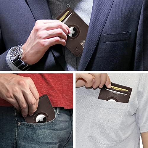 Bryker Hyde RFID bloqueando o ID minimalista esbelto dentro da carteira de bolso dianteiro, clipe de dinheiro,
