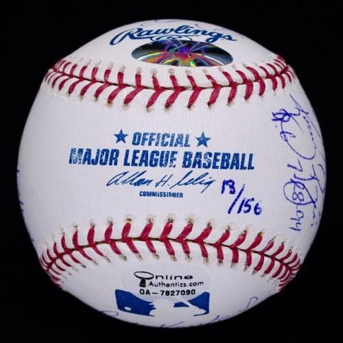 Incríveis arremessadores de jogos perfeitos assinados Sandy Koufax Randy Johnson JSA - bolas de beisebol autografadas