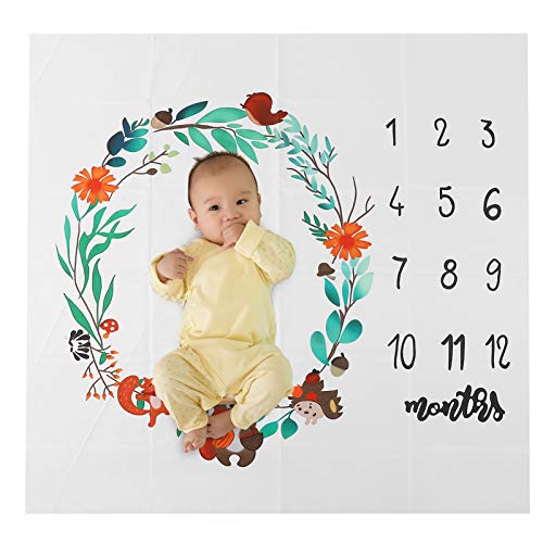 Baby Photography Blanket Background Props Milestone Record Groad Game Pad Cem dias