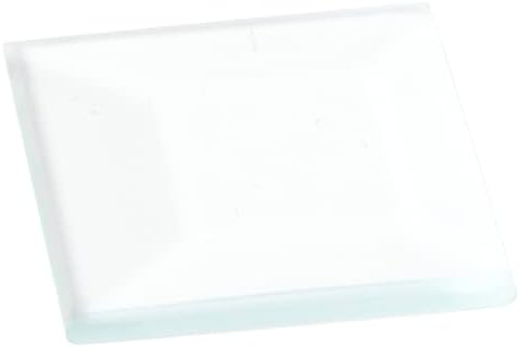 Plymor quadrado de 3 mm de vidro chanfrado, 1 polegada x 1 polegada