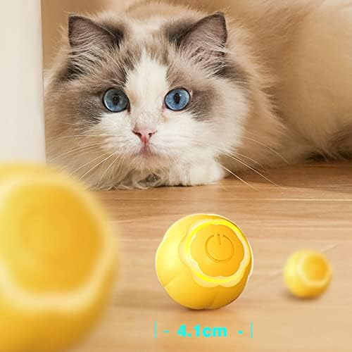 Hevirgo smart gato brinquedo de gato emocional conforto seguro smart elétrico rolling bola gato interativo