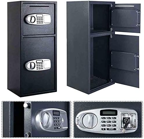 Caixa de depósito de segurança do escritório da porta dupla Caixa de depósito seguro Digital