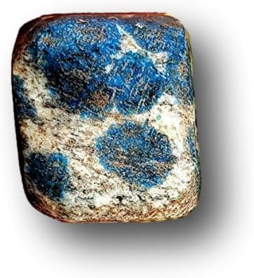 Granito K2, também conhecido como K2 Jasper e Rain Trop Azurite - Cura de cristal polida e pedra de cura natural