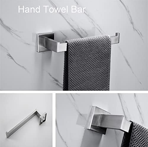 Twdyc escovados níquel aço inoxidável Acessórios de hardware de banheiro definir túnica toalha de toalha de