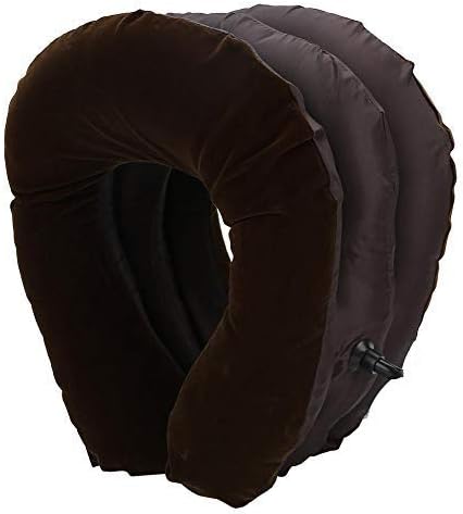 FDIT portátil espessado de ar inflável e pescoço travesseiros em forma de vértebra em forma de vértebra
