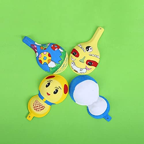 Criando brinquedo 6pcs papel diy ladles pintados à mão Materiais de pintura de ladas para crianças playset para