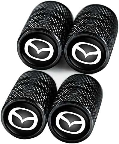 Caps de válvula de pneu de carro Formato do logotipo da capa compatível com Mazda CX-5 CX-7 CX-8 M6 MX5