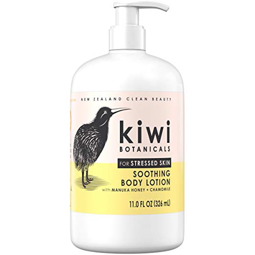Kiwi Botanicals Loção suave com Manuka Honey & Chamomile para a pele estressada, 11,0 fl oz