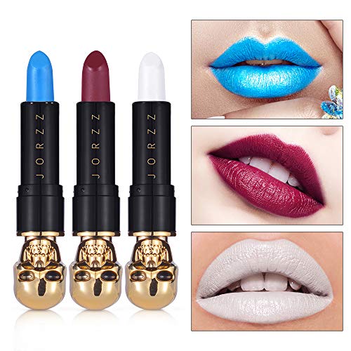 Cosplay Black Lipstick Matte Lipstick Conjunto para festas temáticas de Natal Pacote de 3 cores à prova d'água