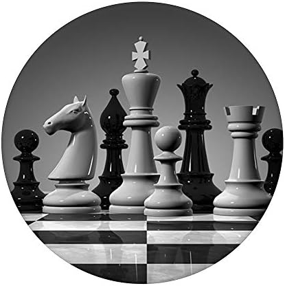 Player de xadrez de xadrez legal peça de soquete preto e branco Popgrip: Grip swappable para telefones