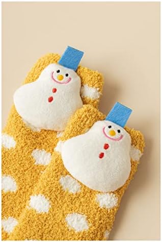 Pifude Decorações de Natal de Natal Lão de lã Socks Senhoras Férias Férias Inverno quente