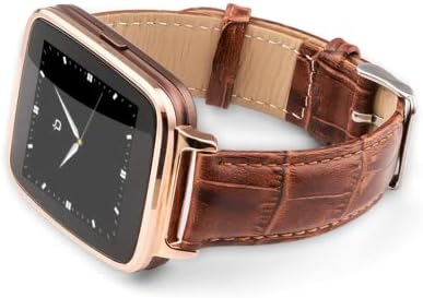Tecnologia da informação do feijão Bit S1G S1 Smart Watch Strap Android de couro dourado/marrom