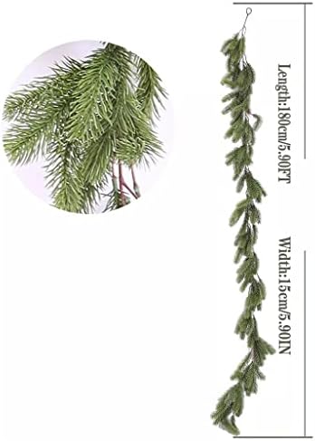 Jahh Garland Faux Ivy Vinha sazonal Pine agulha Cypress Garland Plant Plant Christmas Home Decor